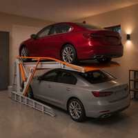 Lève-voiture hydraulique inclinable à faible hauteur de levage avec interrupteur de fin de course pour garages souterrains