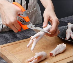 กรรไกรครัวอเนกประสงค์สแตนเลส ตัดกระดูกไก่ ตัดเนื้อ ตัดปลา สำหรับทำอาหาร - Product Image 4