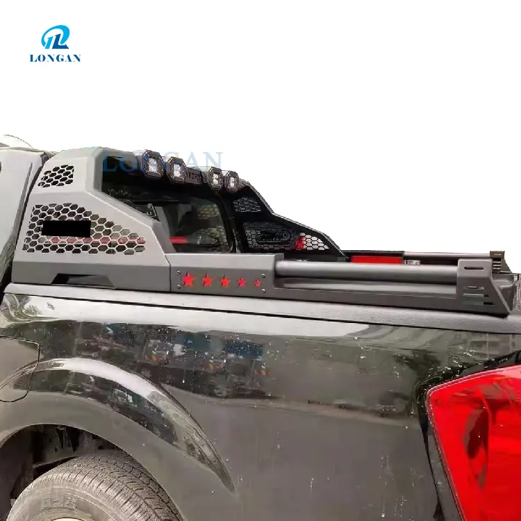 Pabrikan 2021 Aksesori Eksterior Truk Bed Roof Rack Bar Roll dengan Led untuk Ram 1500 Tacoma Tundra Silverado