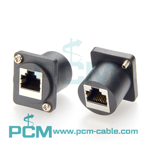 D loạt RJ45 nữ Chassis núi nối XLR vỏ <span class=keywords><strong>Ethernet</strong></span> feedthrough nối mạng Coupler RJ45 Bảng điều chỉnh núi Cáp - Product Image 5