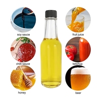 Bouteilles en verre anti-fuite personnalisées avec logo pour sauces, confitures, bonbons, chocolat, assaisonnements de cuisine, BBQ, épices – 90ml, 150ml, 250ml – Vente en gros