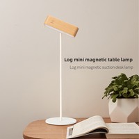 Lampe de bureau minimaliste en bois massif, petite lampe de chevet rechargeable, lampe murale magnétique, cadeau créatif, dortoirs d'étudiants, bureaux d'ordinateur