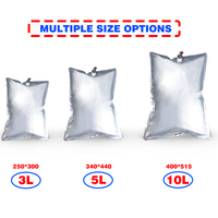 Sacs de liquides en feuille d'aluminium 3L 5L 10L 20L de sacs de liquides de qualité alimentaire dans une boîte qui conviennent au stockage de liquides, etc.