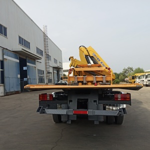 Giường phẳng kéo xe tải 4x2 người phá hủy kéo xe tải với 5 tấn cần cẩu để bán - Product Image 3