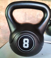 Ensemble de poids Kettlebell en vinyle avec plateau pour l'entraînement croisé, entraînement MMA, exercice à domicile, entraînement de Fitness