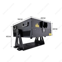 Projecteur laser extérieur 80W pour spectacle lumineux, certifié IP65, pour propriétaires de lieux, lumière laser de scène à fibre optique