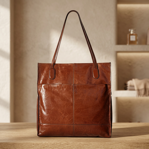 Bolso de Mano para Mujer, 100% Cuero Genuino, Hecho a Mano, de Alta Calidad, para Uso Diario, Duradero, Ligero, Impermeable, con Cierre de Gran Capacidad - Product Image 6