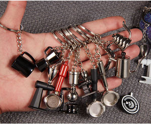 High Quality Custom Logo Wholesale 3d Zinc Alloy <b>Keychain</b> <b>Personalized</b> Promotional Gift Engraving Coffee Mini Metal Key Chain - Product Image 5