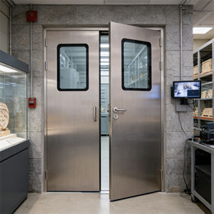 Puertas de Acero Galvanizado de Alta Calidad, Resistentes al Fuego por 120 Minutos, para Cuartos de Rayos X, Apartamentos Modernos y Sótanos, Tamaños Personalizables - Product Image 3