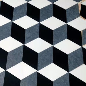 Panel menyerap suara serat poliester dekorasi dinding papan akustik 9mm, 12mm papan terasa - Product Image 2