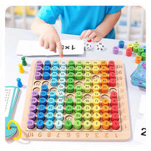 Bán Buôn Tùy Chỉnh Bằng Gỗ Nhân Hội Đồng Quản Trị Trò Chơi Trẻ Em Của Số Học Tập Toán Học Đồ Chơi - Product Image 3