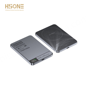 พาวเวอร์แบงค์ไร้สาย อลูมิเนียมอัลลอยด์ 5000mAh 10000mAh บางเฉียบ แม่เหล็ก ชาร์จเร็ว 10W จอ LED พกพาสะดวก ความจุสูง F15 - Product Image 5