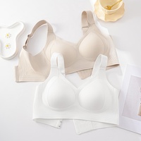 Soutien-gorge de sport sans fil push-up pour femme, grande taille, sans couture, confortable, avec bande de gel raffermissante et minimisatrice – Offre Spéciale