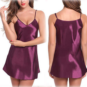 Set Pakaian Tidur Erotis dengan Bahan Sutra Es Lembut, Lingerie Seksi Wanita dengan Set Pakaian Dalam Berenda, Stok Pakaian Rumah, Bodysuit untuk Wanita - Product Image 4