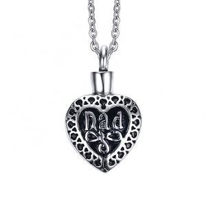 Collana Vintage Remation cuore urna cenere gioielli per donna uomo ricordo ciondolo Memorial medaglione portacenere - Product Image 1