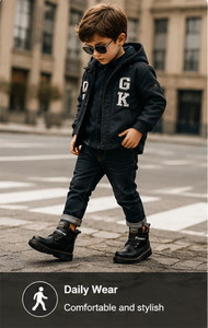 Bottes imperméables pour garçons en PU, légères, antidérapantes et résistantes à l'usure, automne-hiver 2025 - Product Image 4