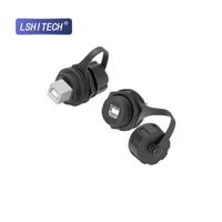 LSHITECH M20 impermeable tipo-B Puerto enchufe tablero montaje en Panel paso a través conector adaptador de acoplador de mamparo