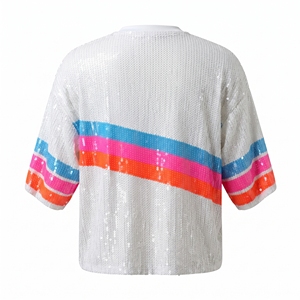 San Antonio Spurss New Arrived <strong>Sequins</strong> Tops Hot Selling Bling shirt Popular Playoff Cheer Gameday Sparking Shirt Vest <strong>Jacket</strong> - Product Image 6