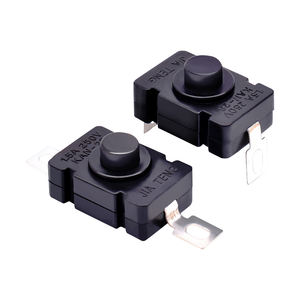 Fábrica de alta calidad KAN-1288 fuera de 1.5A 2 pines linterna interruptor auto-bloqueo tacto de interruptor de botón de empuje para linterna LED - Product Image 1