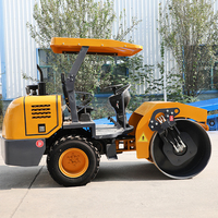 Compacteur routier haute performance à double tambour vibrant pour asphalte et sol