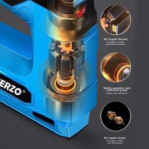 HERZO-Kit de pistola clavadora inalámbrica de 4V, 2 en 1, cargador USB recargable, pistola de clavos eléctrica de acero de grado DIY - Product Image 4