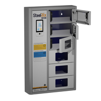 4 6 8 10 12 18 24 36 Portes Casier électronique intelligent de livraison de colis Système de casier de stockage de colis en acier Casier de téléphone à bagages