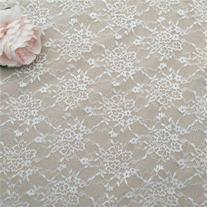 Tissu de dentelle en nylon-spandex tricoté écologique avec motifs floraux Tissus élastiques pour sac et décoration de vêtement - Product Image 2