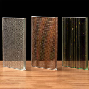 <span class=keywords><strong>Divisores</strong></span> de vidrio de arte decorativo de vidrio laminado de seda <span class=keywords><strong>y</strong></span> gasa de doble capa de venta directa de fábrica para hoteles - Product Image 4