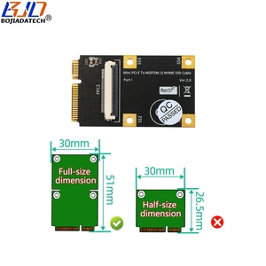 Mini PCI-E MPCIe antarmuka untuk NGFF M.2 Key-M 2230 2242 2260 2280 NVME SSD konverter kartu adaptor dengan kabel FPC fleksibel - Product Image 2