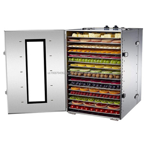 Sécheuse à fruits électrique commerciale PLC 220V 1000W 16 couches, garantie 1 an, dimensions 500x400x600mm pour légumes et viande - Product Image 1
