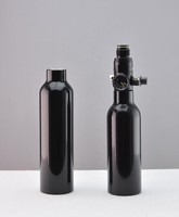 Venta caliente 1L Capacidad Recargable CO2 Paintball PCP Tanque Cilindro 24oz Aluminio de alta presión con válvula de pasador para buceo