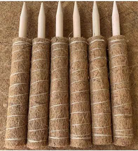 JIN PENG <span class=keywords><strong>Poteau</strong></span> en fibre de coco écologique de 40 cm, empilable, support pour plantes grimpantes Monstera Pothos, jardin d'intérieur - Product Image 4