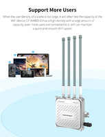 Point d'accès Wi-Fi extérieur double bande Comfast CF-WA800 V3 1300 Mbps, station de base, couverture AP