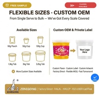 OEM/Private Label Service] 500g Passievrucht Popping Boba Knisperende Sapballetjes Halal Bubble Tea Groothandel