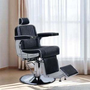 Chaise de barbier ergonomique réglable la plus vendue, design confortable en cuir - Product Image 5