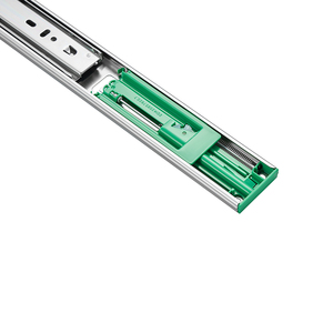 45mm Full Extension soft closing 3 Fold Ball Bearing Telescopic Channel Drawer Slides For furniture drawr