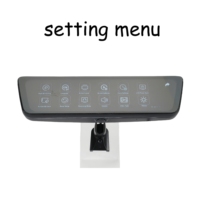 Grand angle 9-36v IPS écran tactile full hd double lentille voiture boîte noire dvr voiture rétroviseur