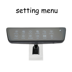 Grand angle 9-36v IPS écran tactile full hd double lentille voiture boîte noire dvr voiture rétroviseur - Product Image 3