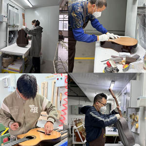 Palissandre indien massif en cèdre avec trois pièces de dos et de côtés. <span class=keywords><strong>Guitare</strong></span> <span class=keywords><strong>classique</strong></span> de <span class=keywords><strong>luthier</strong></span> faite à la main. - Product Image 4