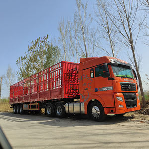 Remorque à bétail très demandée, remorque pour animaux à 3 essieux, semi-remorque de transport de canne à sucre avec clôture à piquets, à vendre - Product Image 3