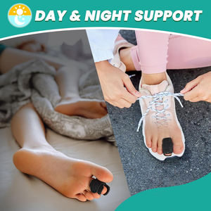 Redresseur de doigt de pied martelé - Attelle réglable avec plaque <span class=keywords><strong>en</strong></span> aluminium, Réalignement pour les doigts de pieds courbés, pliés ou <span class=keywords><strong>en</strong></span> forme de <span class=keywords><strong>griffe</strong></span> - Product Image 6