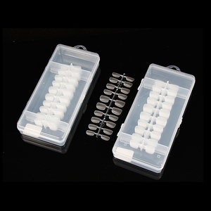 Ongles en gel courts forme cercueil, couvrance totale, acrylique transparent, tailles L M S, pour manucure en salon, extension d'ongles DIY, outil pour ongles artificiels - Product Image 6