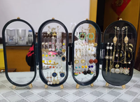 Support de présentation de bijoux de grande capacité, extensible, à plusieurs niveaux, pour colliers, boucles d'oreilles, bracelets, boîte de rangement
