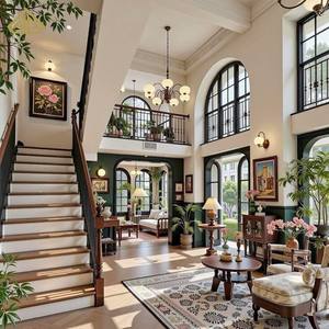 Villa contemporaine moderne de luxe à quatre étages avec toit en tuiles méditerranéennes et balcons en verre, service de rénovation et de conception - Product Image 2