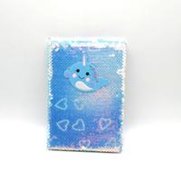 Carnet de notes personnalisé A5 à paillettes et couverture rigide pour enfants