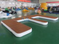 Plate-forme gonflable de dock de jet ski de taille personnalisée pour des occasions de yacht d'amusement de natation