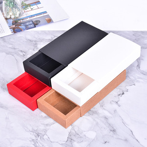 Hộp Giấy Kraft Loại Ngăn Kéo Bao Bì Quần Lót Khăn Tất Đế Lót In Logo Tùy Chỉnh Bán Buôn - Product Image 1