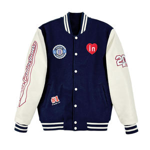 Chaqueta Universitaria de Béisbol Personalizada de Alta Calidad con Bordado de Letras, Diseño Gratuito - Product Image 3
