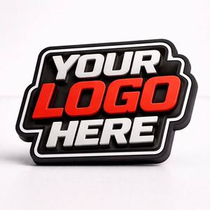 Patchs de logo 3D en silicone personnalisés de haute qualité pour la décoration de vêtements de marque et les accessoires vestimentaires - Product Image 3