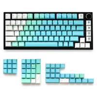 Personalized Dye-Sub Yeeti Keycaps Pbt 129 Keys Layout Cherry Profile Keycaps for 61/87/104/108 Mx Switch Mechanical Keyboard